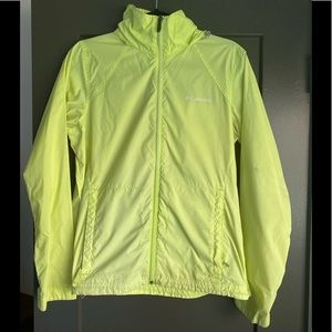 Neon Columbia Rain Jacket  (Size M)